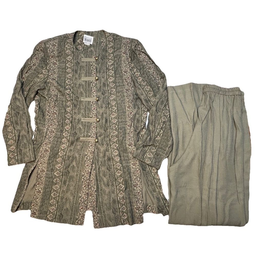 Vintage R&M‎ Richards Karen Kwong 2 Pc Set Womens 10 Asian Style USA